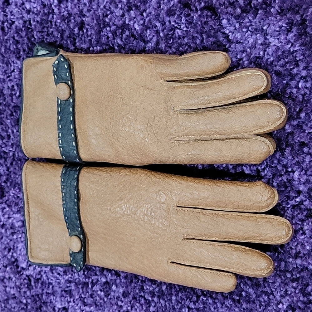 Vintage NWT Bambergers Made in Japan Nylon Sherpa gloves
